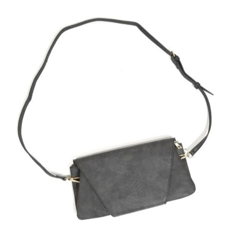 URBAN EXPRESSIONS Gray Envelope Crossbody Clutch - Picture 12 of 12
